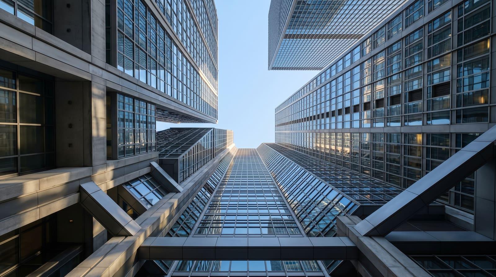 Das Frankfurter Bankenviertel als Sinnbild für die nachvollziehbare, strukturierte Bewertung der Kreditwürdigkeit durch die Bank